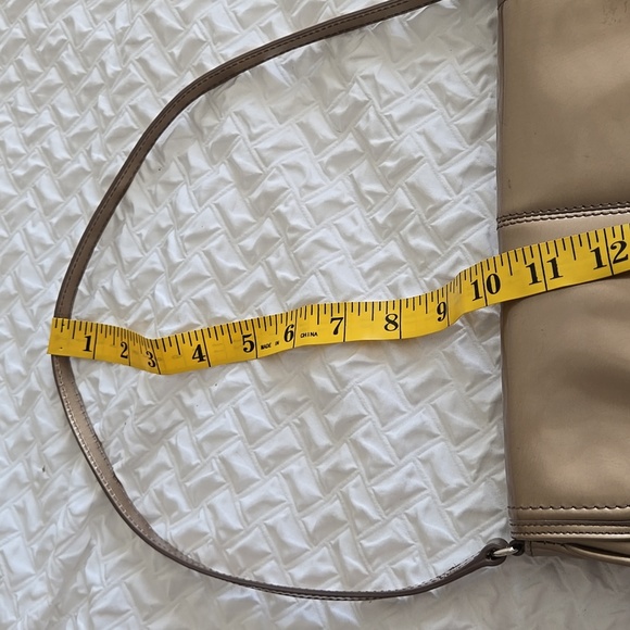 Calvin Klein Gold Baguette Bag with Flap Closure - Picture 11 of 15